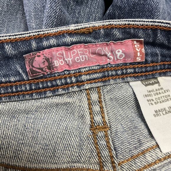 Levi’s Jeans Vintage 518 Superlow Boot Cut Women's Size 7M Y2K Low Rise - Picture 5 of 6